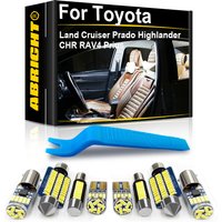 ABRIGHT Car LED Interior Light Canbus For Toyota Land Cruiser 100 Prado 120 150 Highlander CHR RAV4 Prius Avensis Corolla Auris