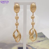Trendy Geometric Luxury Long Drop Earrings Statement Earrings Summer Jewelry Girls Party Gift 2022