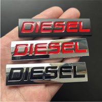 Car Sticker Diesel Logo Emblem Badge 3D Metal Car Decals for Seat BMW Audi Jeep Honda Ford Opel Passat Peugeot KIA Car Styling