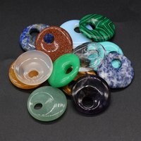 1Pcs Natural Stone Turquoises Amethysts Pendants Big Hole Loose Beads for DIY Necklace Earring Jewelry Making Party Gift