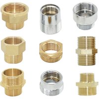 Copper 1/2" 3/4" 1" Thread Connector Fittings Water Pipe Reducer Connector Transitional Hose Repair Coupling