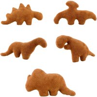 47cm Simulate Plush Dino Nugget Pillow Baby Sensory Toys Soft Stuffed Animal Dinosaur Chicken Block Doll Plush Toy Kids Gift Toy