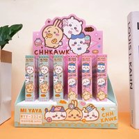 Chikawa Gel Pens Cartoon Pressing Pen Black Water Ink 0.5mm Cute Signature Pen Stationery Student School Office Supplies Gift