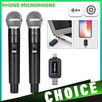 Type-C Phone Microphone Plug And Play USB PC Recording Mic for Smartphones Handheld Wireless Microphones