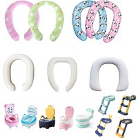 Baby Potty Step Ladder Mat Soft Pot Cushion Infant Cute Cartoon Toilet Seat Pads For Boys Girls Children New Comfortable PVC Pad