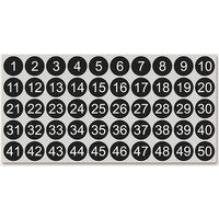 2Sheets Digital Stickers 1-100 Consecutive Number Self-Adhesive Labels DIY Nail Polish Bottle Tableware Scrapbooking Decor