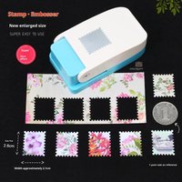 Rectangle Postage Stamp Craft Punch Lever Action Paper Scrapbooking Tool Precision Punching Card Making DIY Craft Supplies