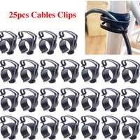25pcs Cables Clip Dmx Cables AC Power Wires Tube 45-50mm Truss Plastic Clips Organizing Clamp For Fixed Wires Mobile Stage DJ