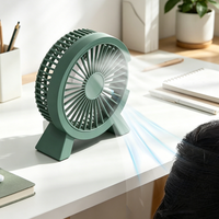 Mini Desk Fan Strong Wind Cooling Rechargeable Small Fan for Travel Accessories Summer Outdoor Activities School Travel Use