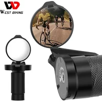 WEST BIKING Road Bike Rearview Mirror Folding Hidden Type MTB Handlebar Rear View Mirror Bicycle Grip Plug Cycling Accessories