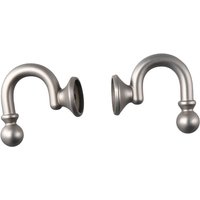 4Pcs Aluminum Alloy Curtain Tie-Backs Hook 47mm Nickel Drapery Tassel Holders Wall Mounted Antique Bronze