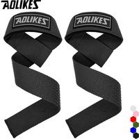 AOLIKES Weightlifting Wrist Straps Strength Training Adjustable Non-slip Gym Fitness Lifting Strap Wrist Support Grip Band