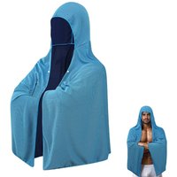 Cooling Hooded Towel Poncho UV Protection Sun Shield for Swimming Beach Pool Outdoor Sports Wipe Sweating Towel