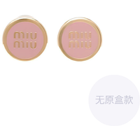 MIU MIU Enamel Earrings Women's Pink 5JO912-2F6T-F0615