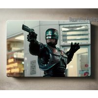 Robocop Retro Scifi Movie Photo Metal Poster Tin Sign 20x30cm Plaque -aluminum
