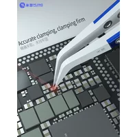 Mijing Keramikpinzette mit gerader und gebogener Spitze, hitzebeständig, für Batteriezellen, Transplantationsschutzplatten, Isolationswerkzeug