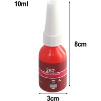 10ml Threadlocker L-octite 262 Blue Screw Glue Thread Locking Agent Anaerobic Glue Anti-loose Medium Strength For M6-M20 Thread