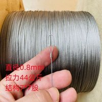 Marine Grade 316 Stainless Steel Wire Rope Fishing Line Soft DIY Jewelry Thread 0.3-3MM of 1X7 or 7X7
