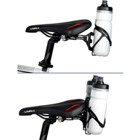 AliExpress riderace Bike Water Bottle Cage Rear Saddle Dual Water Bottle Holder Ntegrated Extension Bracket Bicycle Bottle Cage Cycling Accessories