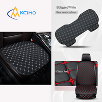 Universal PU Leather Car Seat Cover, Front & Rear Four-Season Soft Cushion, Full Surround Anti-Slip Seat Protector Pad