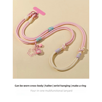 Universal Crossbody Mobile Phone Hanging Rope Neck Lanyard Wrist Strap Removable Phone Lanyard Water Cup Hanging Rope