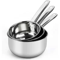 Stainless Steel Pan Pot Thickening Non-stick Suop Pan With Handle Milk Pot Hot Pot Household Cooking Tools Kitchen Utensils