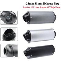 AliExpress NONE 28 mm or 38 MM Motorcycle Exhaust Muffler Pipe Kit Exhaust Racing Pipe For 50Cc 110Cc 125Cc Dirt Pit Bike ATV For Honda