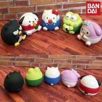 Bandai Namco Sanrio Characters Gashapon Figures Stuffed Full Series 2 Hello Kitty Keroppi Pochacco Desktop Decor For Anime Fans