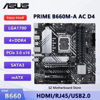 ASUS PRIME B660M-A AC D4 motherboard B660 placa mãe pc LGA 1700 CPU Support i5-12400 i7-12700F i9-12900 ram DDR4 M.2 Micro ATX