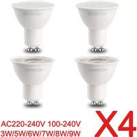 4PCS/Lot GU10 LED Spot Light Bulb Lamp 220V 110V 3W 5W 6W 7W 8W 9W 120 38 Degree Beam Angle LED Light for Home Decoration Bulbs