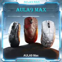 Aula X9 Ultra Gaming Mouse 3-mode Paw3950 Dual 8K Lightweight Esports Wireless Mouse Ergonomic CS FPS Accessory Game Accessories