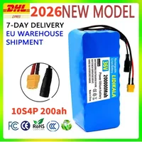 Neuer 36V 200Ah 1000W 10S4P DC/T Lithium-Ionen-Akku 200Ah für 42V E-Bike Elektrofahrrad Roller mit BMS