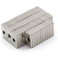 20x10x3-4 Super Powerful Block With Holes Magnet Neodymium Magnet NdfeB N35 Strong Permanent Magnetic imanes Refrigerator Magnet
