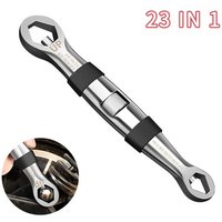 Universel Wrlike 23 en 1 Ensemble Cliquets Réglable Spblown 7-19mm Clé CR-V Flexible Multitools Outil À Main Pour La Réparation De Voiture