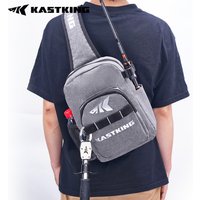 KastKing Bait Boss Fishing Sling Tackle Bag, Fishing Shoulder Backpack with Rod Holder, Cross Body Sling Bag