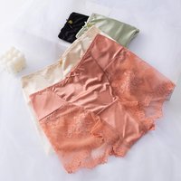 L-XL frauen Unterwäsche Panty Sexy Spitze Höschen Sommer Komfort Flache Böden Mode Dünne Unterhose Schriftsätze der Frauen