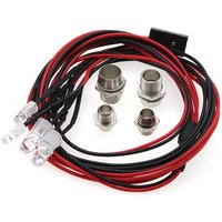 4Leds RC Car LED Lights White Headlights Red Taillight Kit Accessories FOR RC Buggy Truck Tank Crawler Car SCX10 SCX24 TRX4 TRX6