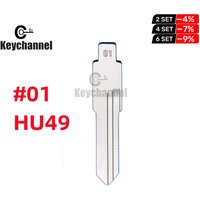 10PCS/LOT #01 KD Remote Blade HU49 Car Key Blade for Golf PoloSantana Jetta Passat Blank Key for KD KEYDIY Xhorse VVDI Remote