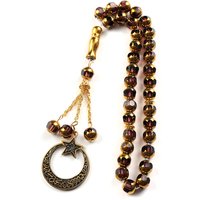 Muslim Misbaha Tasbih Prayer Beads Keyring For Women Men Stainless Steel Allah Quran Islamic Gift Jewelry