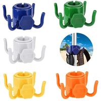 Portable Outdoor Beach Umbrella Hooks Hanger Versatile Space-saving Four-corner Hook Useful Wear-resistant Umbrella Accessories