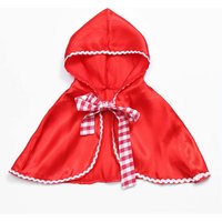 Little Red Riding Hood Costume Cape Dress up Halloween Capelet Cosplay Princess Cloak for women and girls