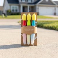3Pcs Soft Sponge Paint Brushes, Round Applicators for Acrylic Watercolor Oil, DIY Art Supplies for Beginners