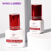 SONG LASHES Eyelash Extension Glue 1-2 Sec Fast Dry Individual Lashes Glue Black/Clear Eyelash Glue False Eyelashes Extension