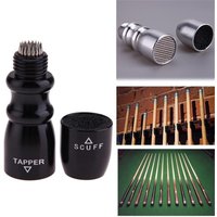 2 Styles Cue Tip Shaper Billiard Snooker Pool Cue Tip Shaper Snooker Cue Tips Multifunction Tool Shaper Scuffer Aerator Tapper