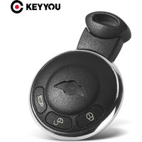 KEYYOU Replacement 3 Buttons Remote Smart Card Car Key Shell Cover Case For BMW Mini Cooper R56 2007-2014
