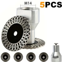 5pcs 40mm Diamond Saw Blades with Removable Flange M14 for Granite, Marble, Concrete, Ceramic, Porcelain