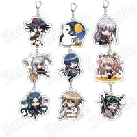 6cm Q Version Danganronpa Acrylic Stand keychain Nagito Chiaki Kokichi Kyoko Anime Desktop Decor Birthday Collection Gift