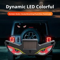 2026 Monster Eye Antenna Flash Light Solar Car Decoration Demon Light Universal Roof Anti-Rear-End Demon Eye Modification