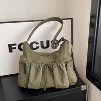New Crossbody Bags Women Fashion Wrinkle Multi Pocket Drawstring Casual Shoulder Bag Pure Color Versatile Texture Coach Bag