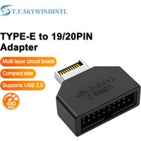 Type-E to 19/20-pin Motherboard Adapter USB 3.1 Gen2 Front Panel Adapter Plug & Play for PC/Server/Industrial